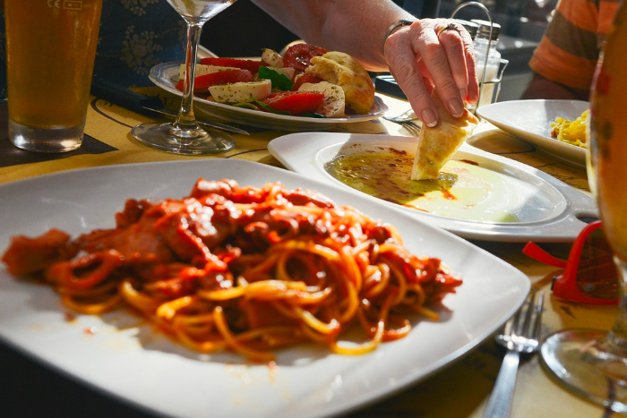 Menú Pasta & pizzas